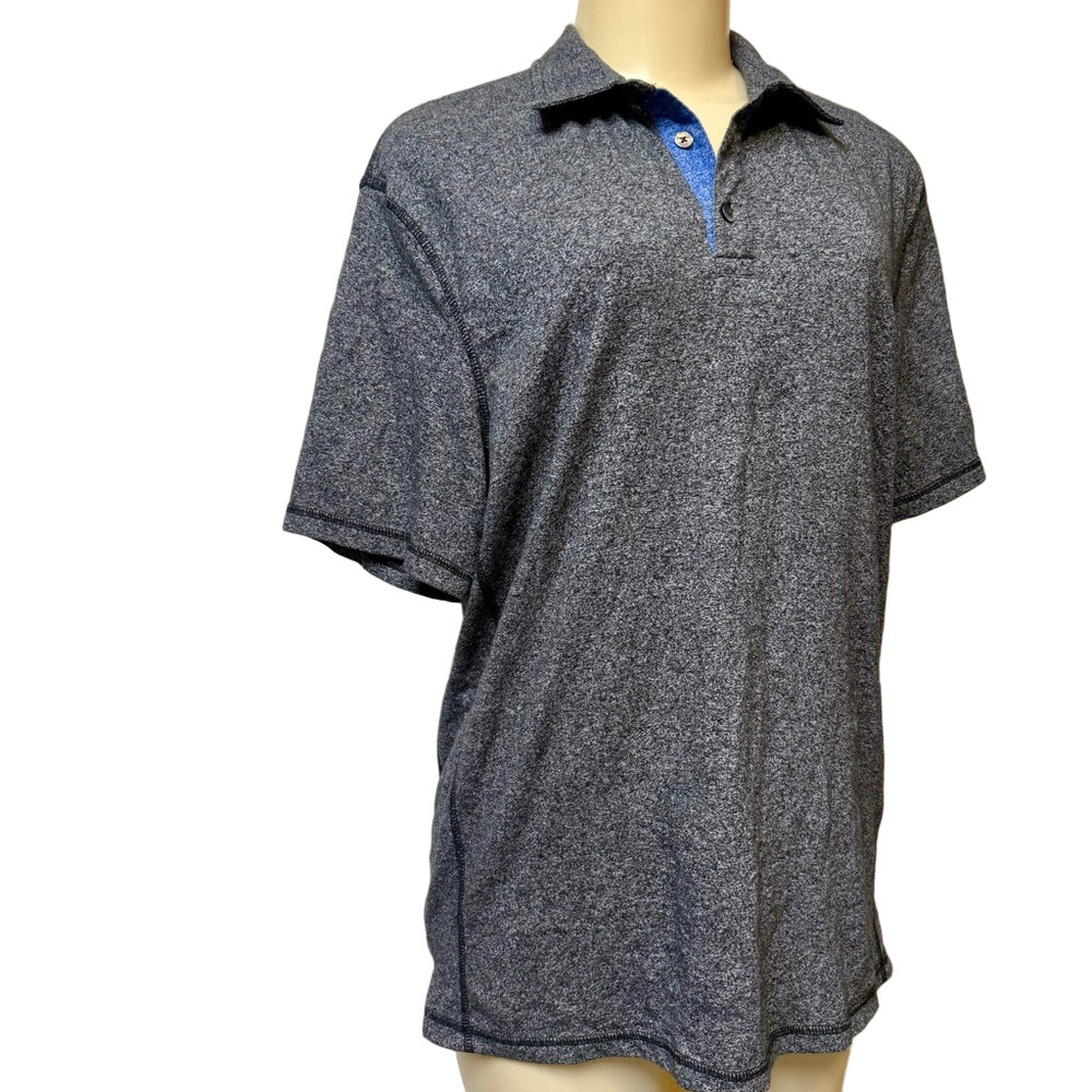 English Laundry Denim Co. Grey Short Sleeve Polo Shirt Size M